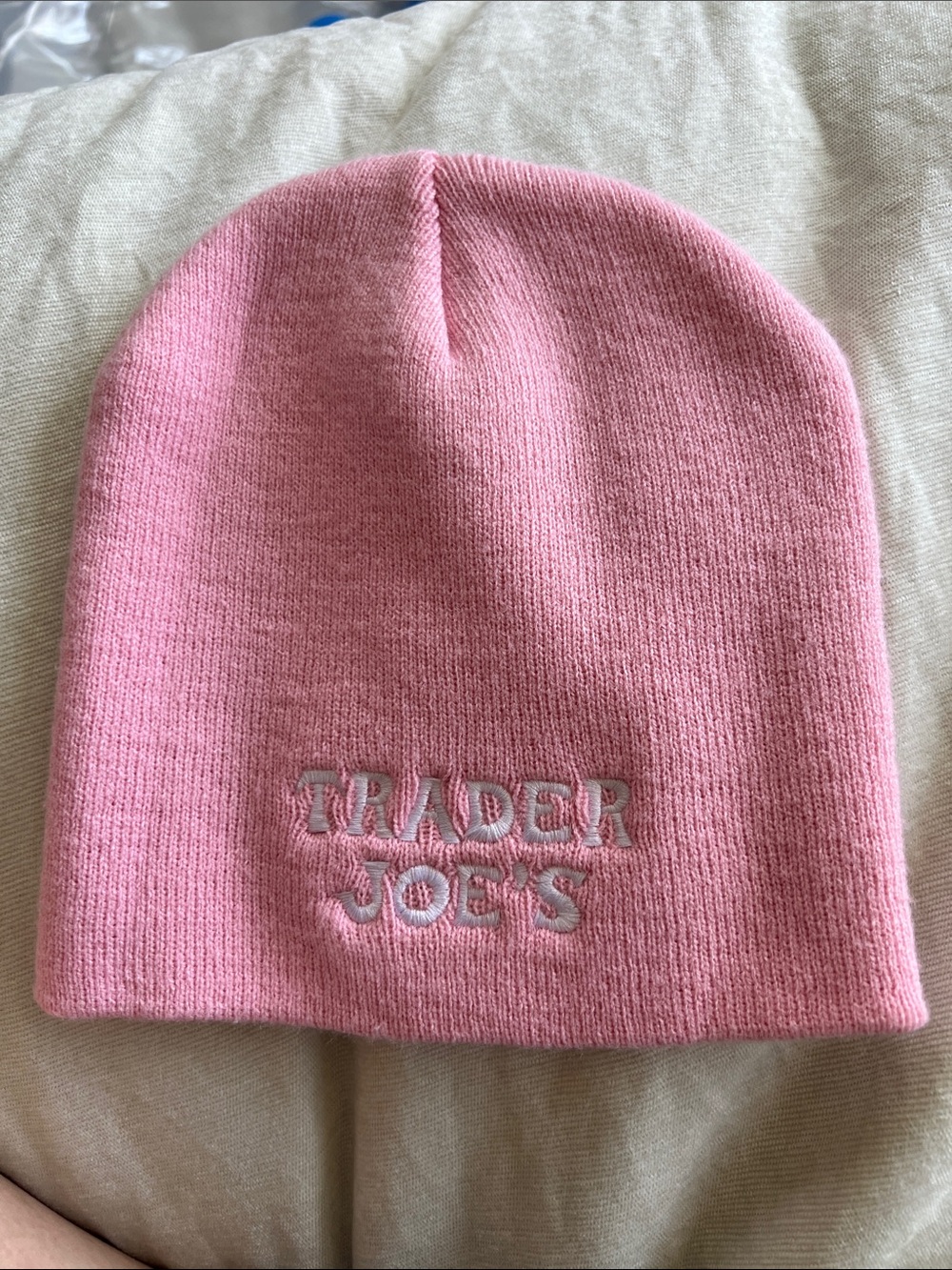 Trader Joe's Pink Knit Beanie